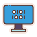 código binario icon