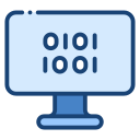 código binario icon