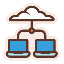 servidor de computación en la nube icon