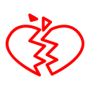 corazón roto icon