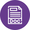 formato de archivo doc icon