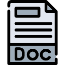 formato de archivo doc icon