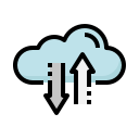 tráfico en la nube icon