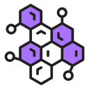 estructura molecular icon