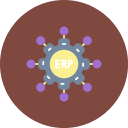 erp (planificación de recursos empresariales) icon