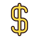 signo de dólar icon