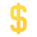 signo de dólar icon