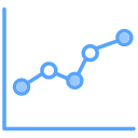 gráfico de líneas icon