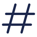 hashtags icon