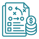 estrategia financiera icon