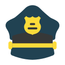 sombrero de policía icon