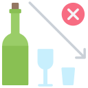 sin alcohol icon