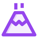 montaña volcánica icon