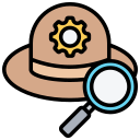 seo de sombrero blanco icon