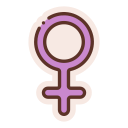 signo femenino icon