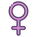 signo femenino icon