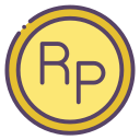 rupia indonesia icon