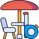 interior de la terraza icon