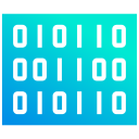código binario icon