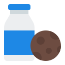 galletas y leche icon