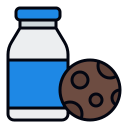 galletas y leche icon