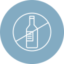 sin alcohol icon