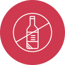 sin alcohol icon