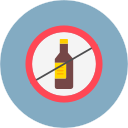 sin alcohol icon