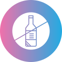 sin alcohol icon