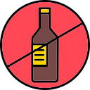 sin alcohol icon