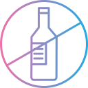 sin alcohol icon