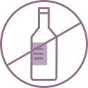 sin alcohol icon