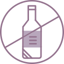 sin alcohol icon