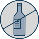 sin alcohol icon