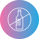 sin alcohol icon