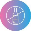 sin alcohol icon