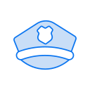 sombrero de policía icon