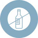 sin alcohol icon