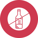 sin alcohol icon