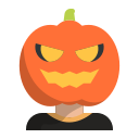 tête de citrouille 