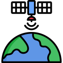 satélite de teledetección icon