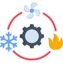 calefacción, ventilación y aire acondicionado icon