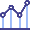 gráfico de líneas icon