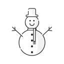 muñeco de nieve icon