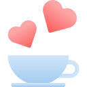 taza de café de amor icon