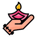 lámpara de diwali icon