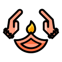 lámpara de diwali icon