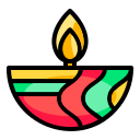 lámpara de diwali icon