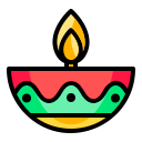 lámpara de diwali icon