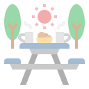 mesa de picnic icon